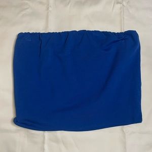 Blue tube top